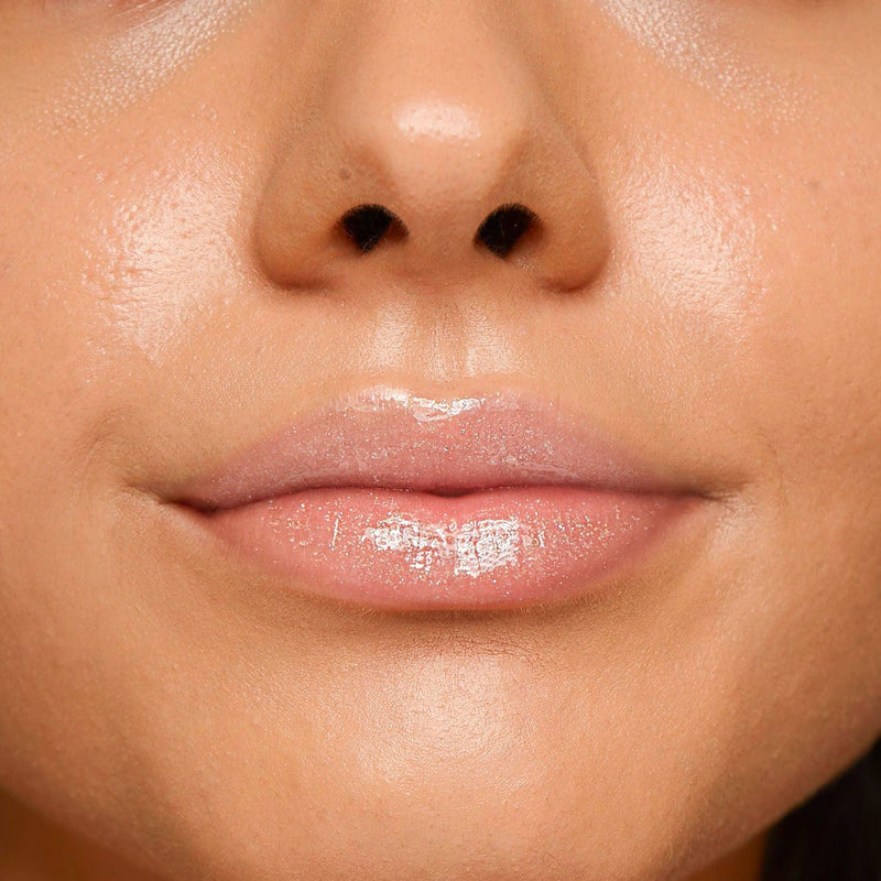 Fiona Frills Makeup Moisturizing Lip Gloss in Pearly Y2K Frilliance